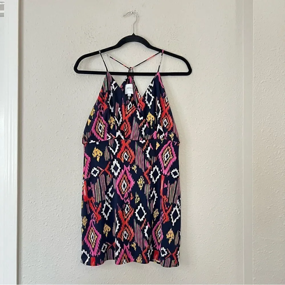 Misa Los Angeles Printed Racer Back Mini Dress Size Small - Picture 2 of 7